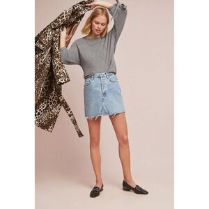 Anthropologie Velvet by Graham & Spencer Women 100% Cashmere Sweater XL Gray‎